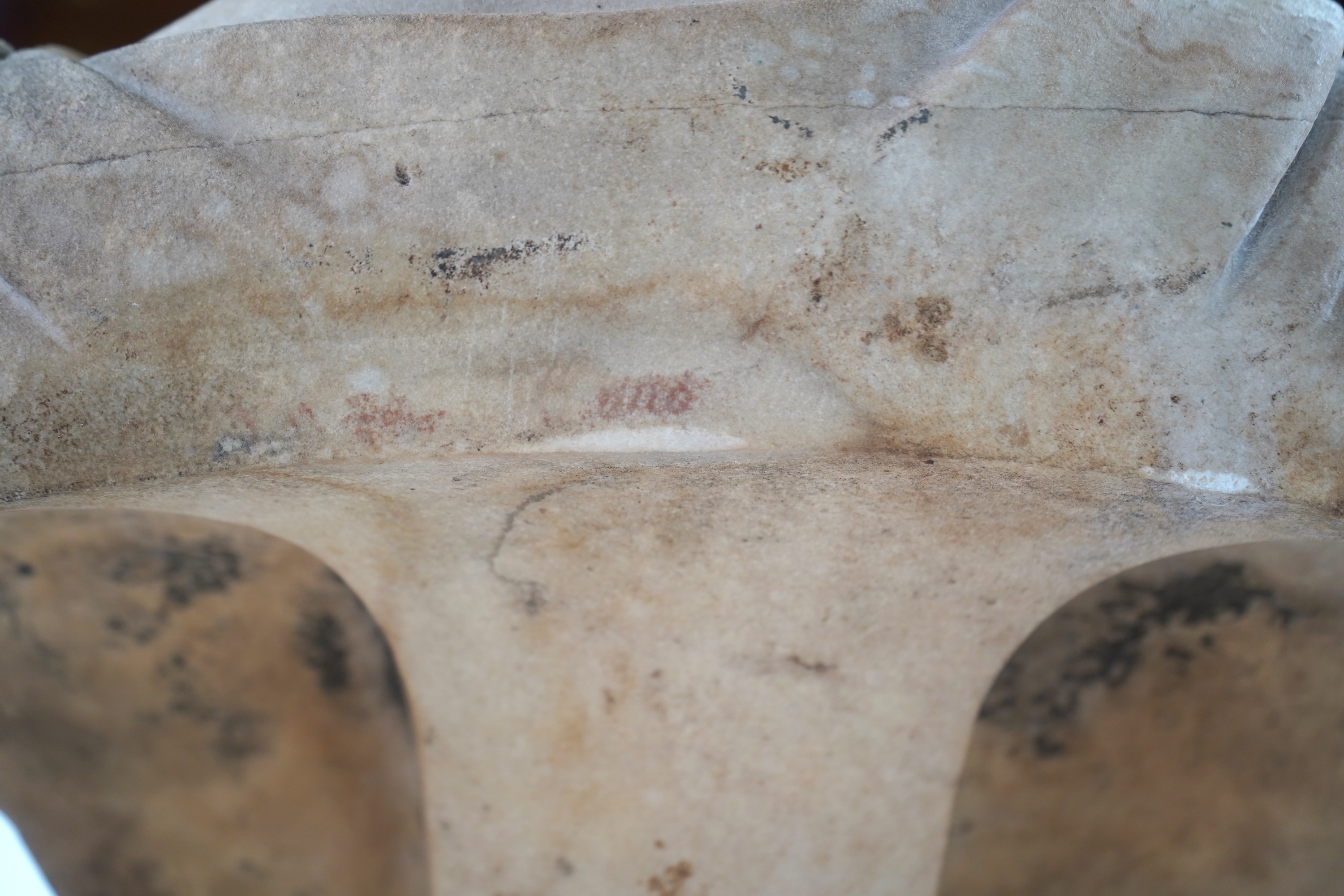 A neoclassical life size marble bust of a gentleman, early 19th century